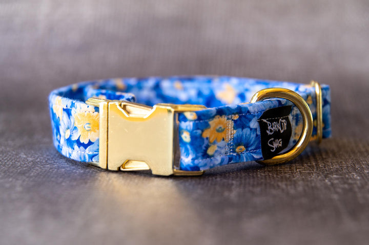 Blue and Yellow Flowers Collar