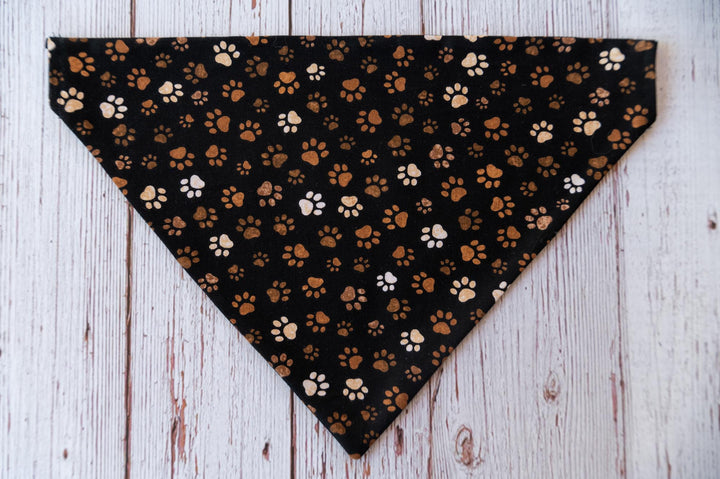 Brown & Tan PawPrints Bandana