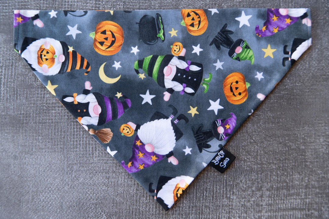 Halloween Gnomes and Jack-o-lanterns Bandana