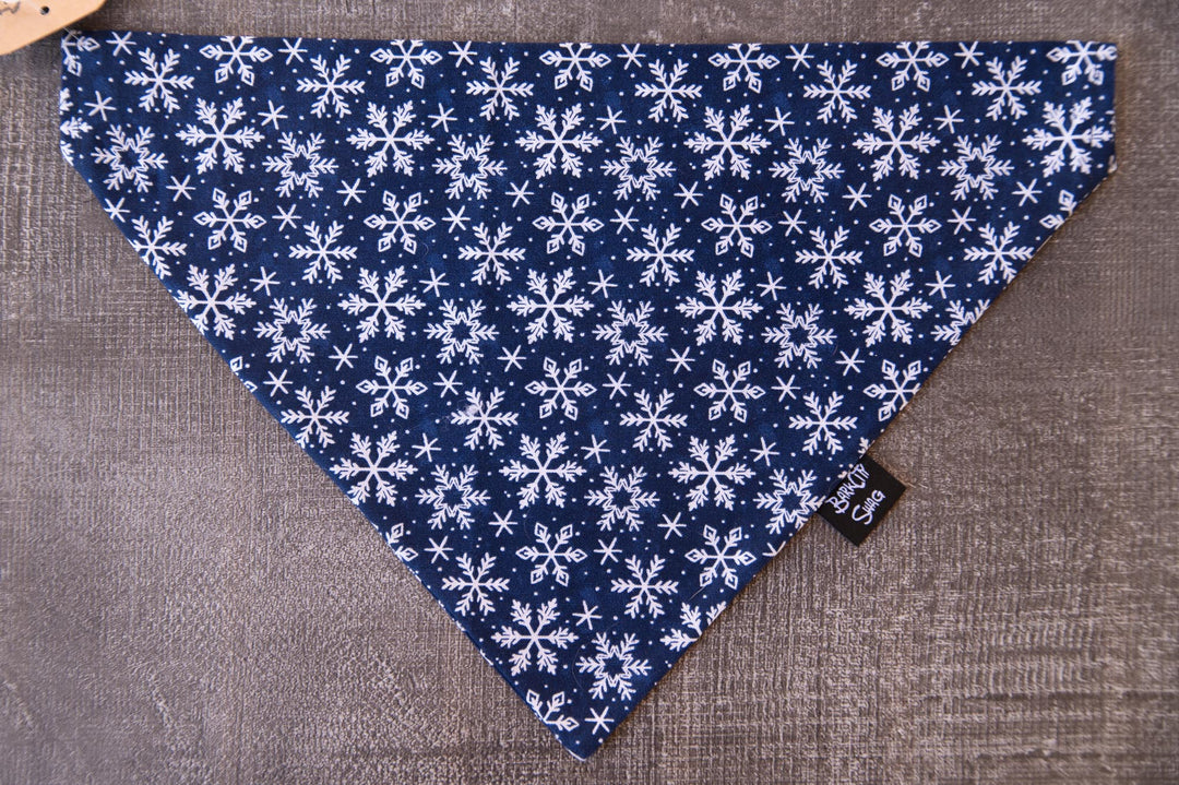 Navy Snowflakes